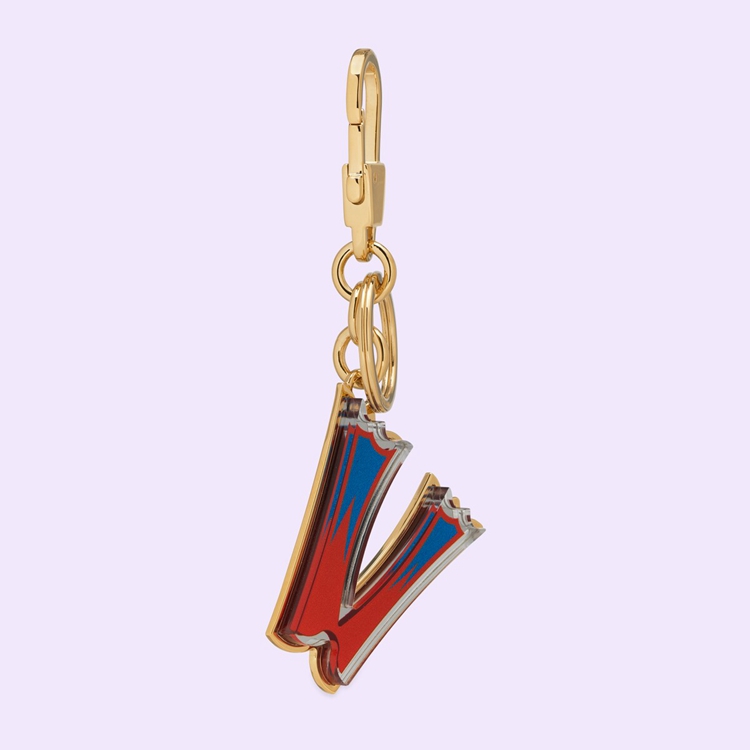727992.JCFUG.8555.009.100.0000.Light Letter V Plexiglas keychain